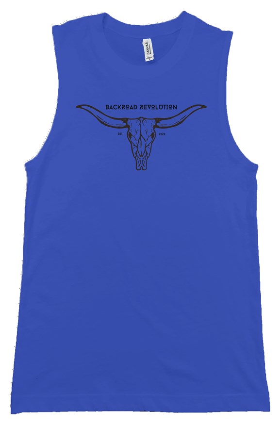 Backroad Revolution Cattle Skull Muscle Tank