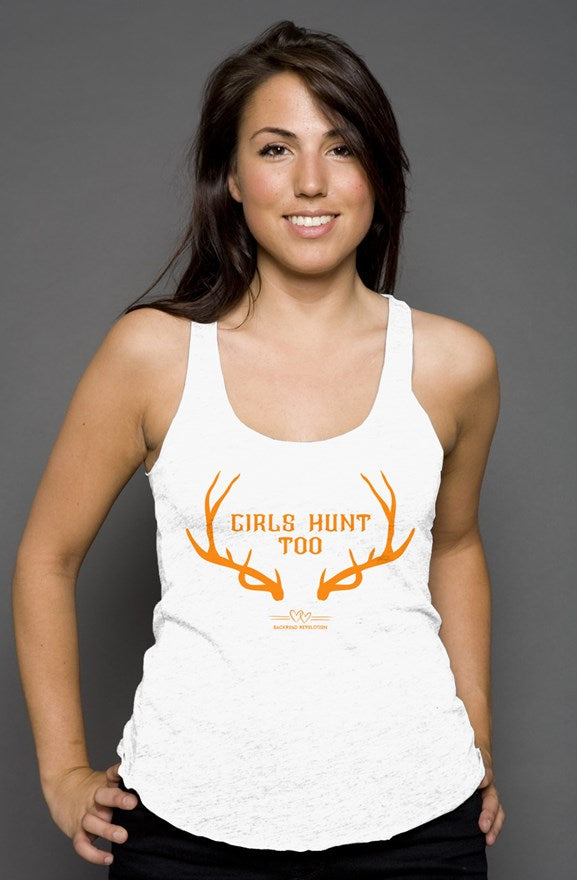Girls Hunt Too Racerback Tank