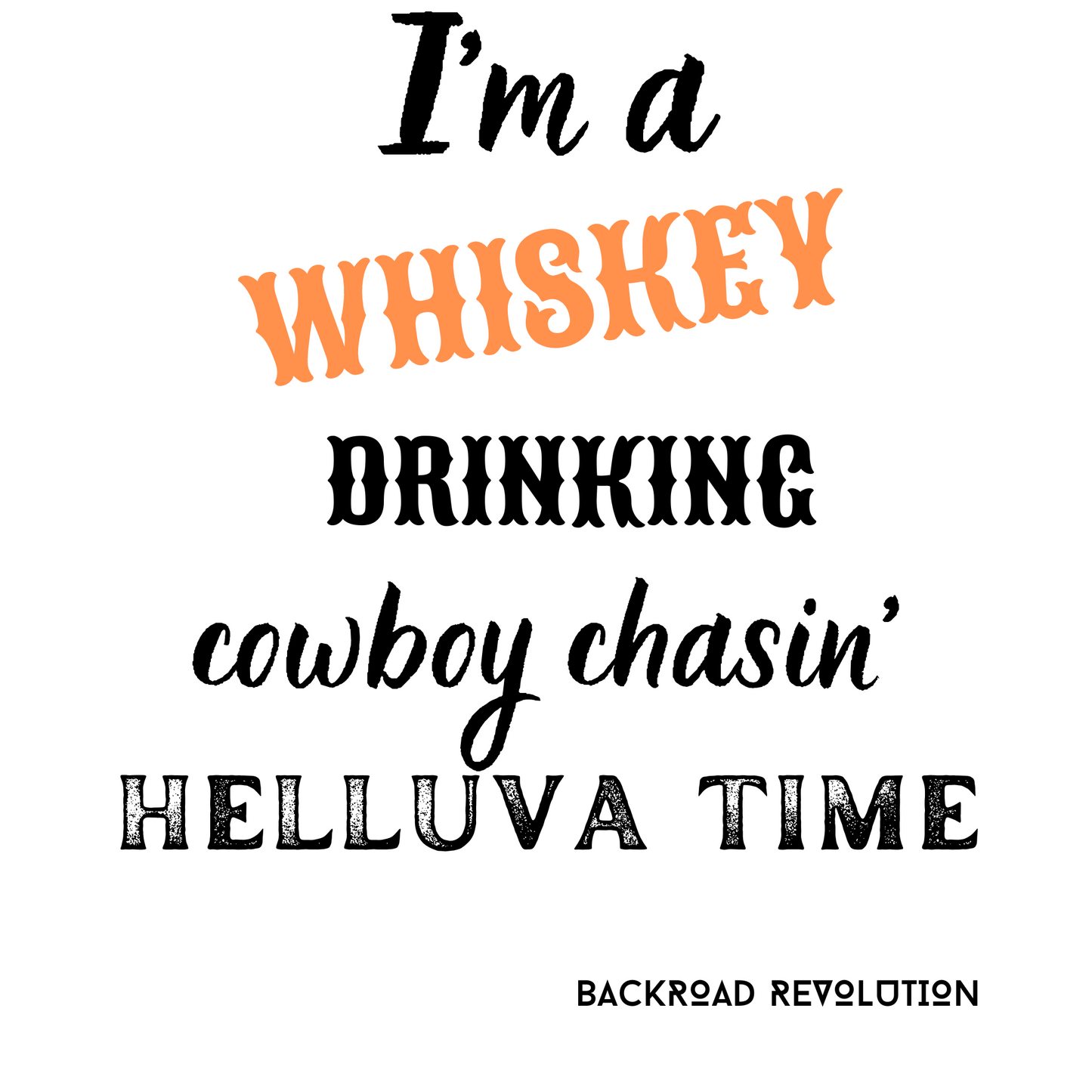 Helluva Time Racerback Tank - Orange