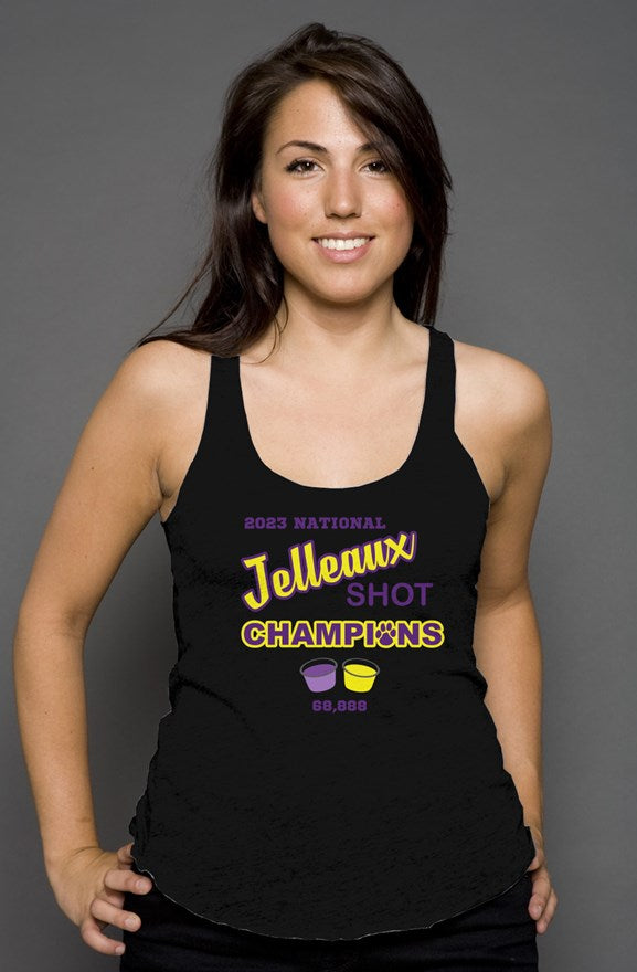 Jelleaux Shot Champions Racerback Tank