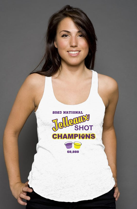 Jelleaux Shot Champions Racerback Tank