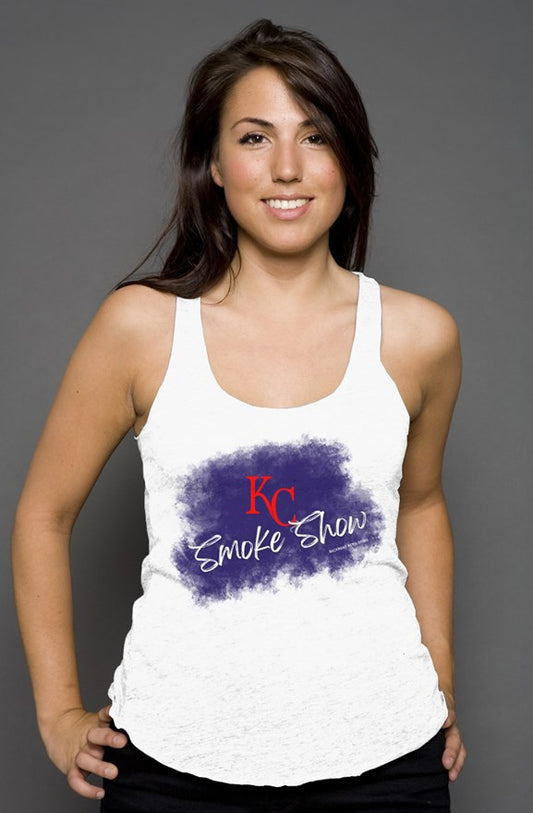 KC Smoke Show Racerback Tank - Red White & Blue