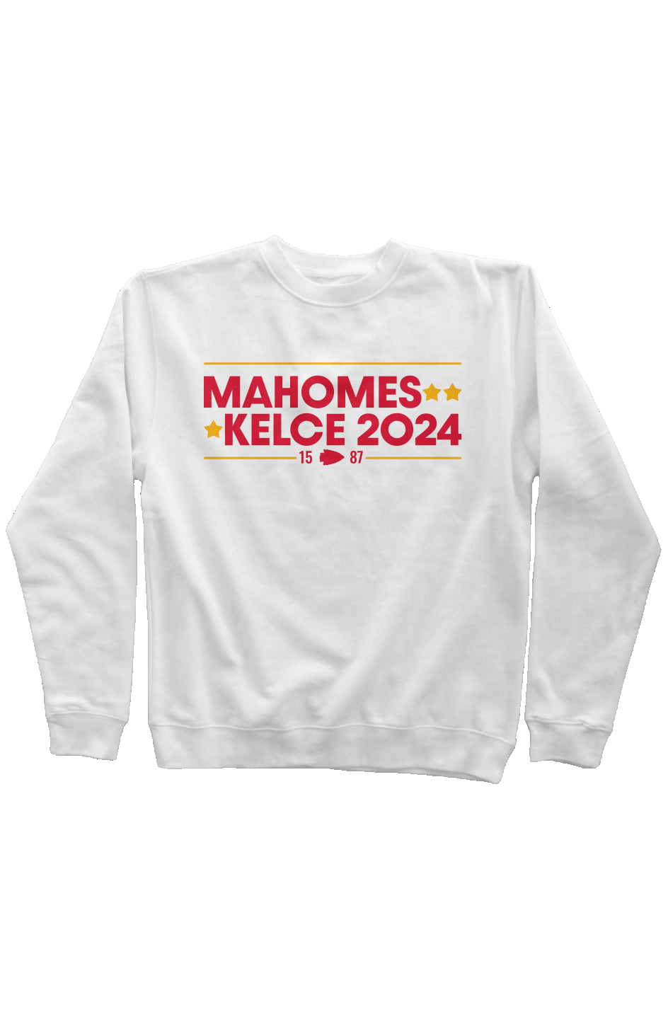 Mahomes - Kelce 2024 Crew Neck Sweatshirt - White