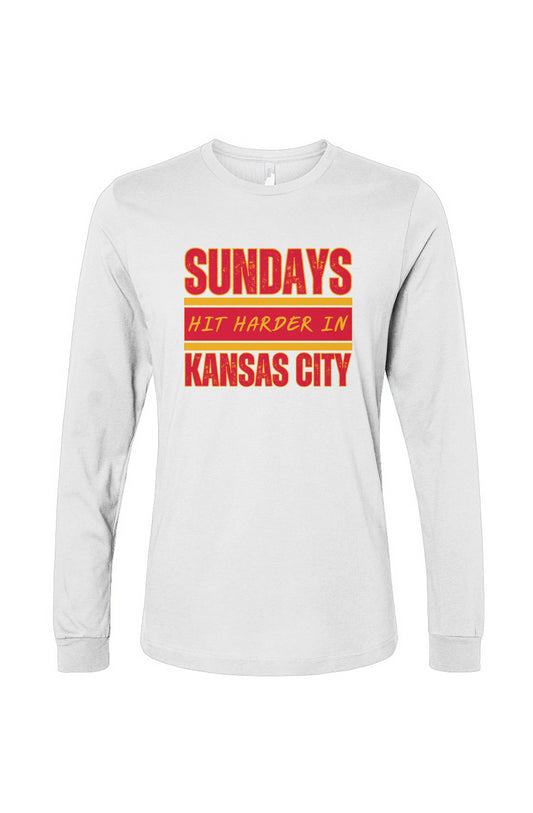 Sundays Hit Harder Long Sleeve Tee