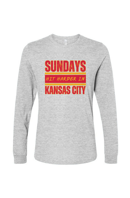 Sundays Hit Harder Long Sleeve Tee