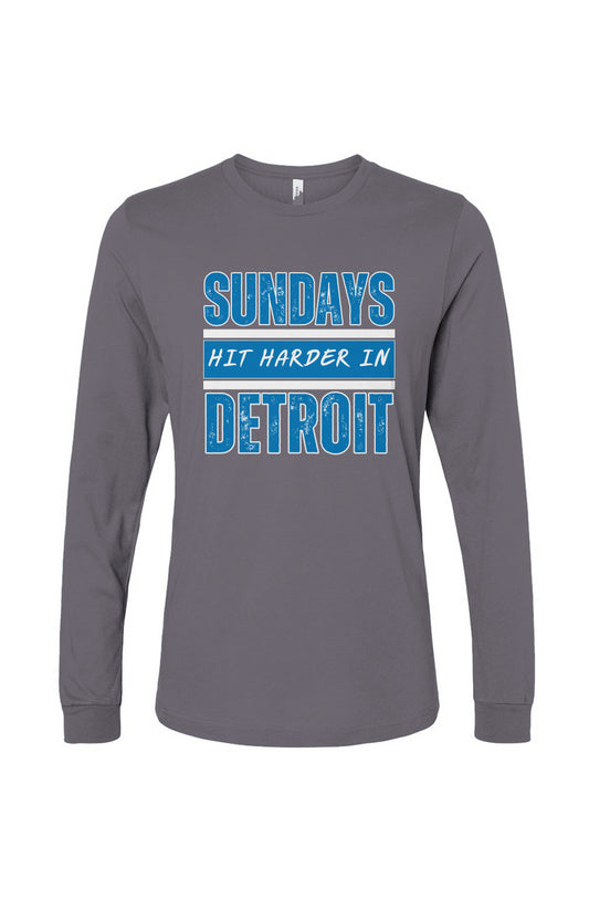 Sundays Hit Harder Long Sleeve Tee