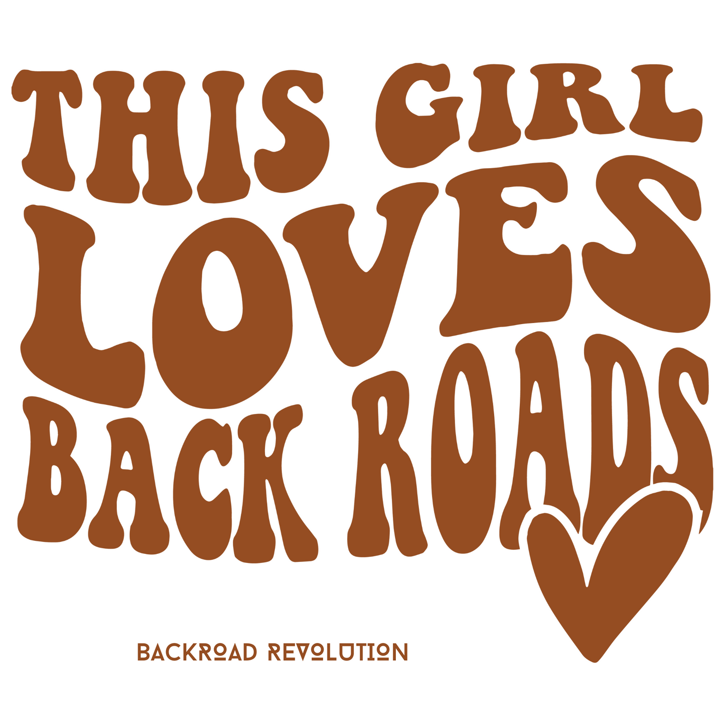 This Girl Loves Backroads Racerback Tank